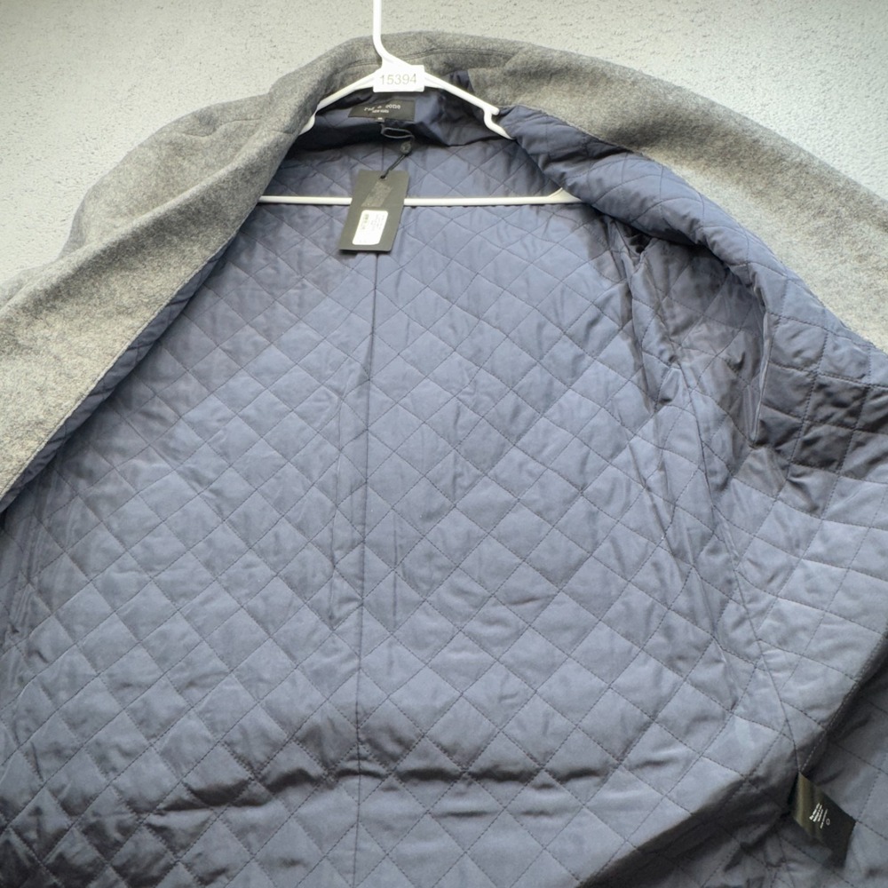 Rag and Bone Coat Womens Extra Small Gray Oversized Drop Shoulder Estelle Cocoon - Picture 15 of 15